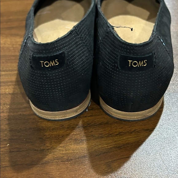 TOMS Women's Classic Jutti Neat Black Flats - Picture 5 of 9